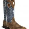 Twisted X Men's Distressed Ruff Stock Cowboy Boots - Wide Square Toe -Twisted X shop 036B30 B1 P1