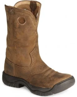 Twisted X Men's Brown All Around Barn Boots - Round Toe -Twisted X shop 036B35 B1 P1 1