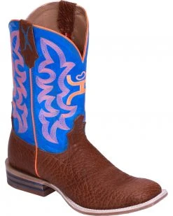 HOOey By Twisted X Men's Square Toe Western Boots Cognac