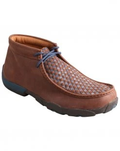 Twisted X Men's Basketweave Driving Mocs Brown