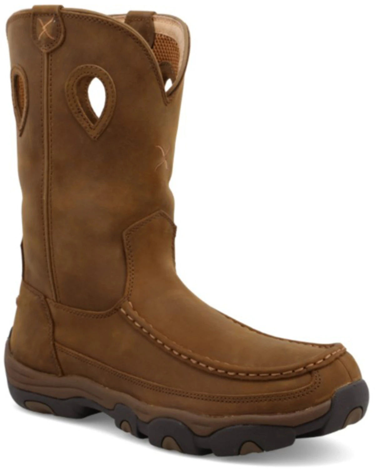 Twisted X Men's Distressed Saddle Hiker Boots Brown 11 Twisted X Men's Distressed Saddle Hiker Boots Brown - Image 9