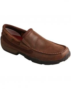 Twisted X Men's Brown Slip-On Driving Mocs