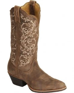 Twisted X Women's Fancy Stitched Cowgirl Boots - Medium Toe Bomber -Twisted X shop 045R07 ZS P1 1