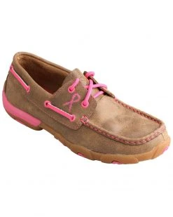 Twisted X Women's Breast Cancer Awareness Driving Moccasins Tan -Twisted X shop 049J85 22 P1 1