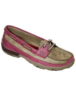 Twisted X Women's Tan And Pink Driving Mocs -Twisted X shop 049J88 22 P1 1