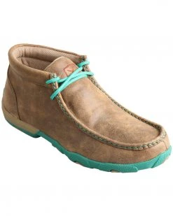 Twisted X Women's Turquoise Accented Driving Mocs Bomber