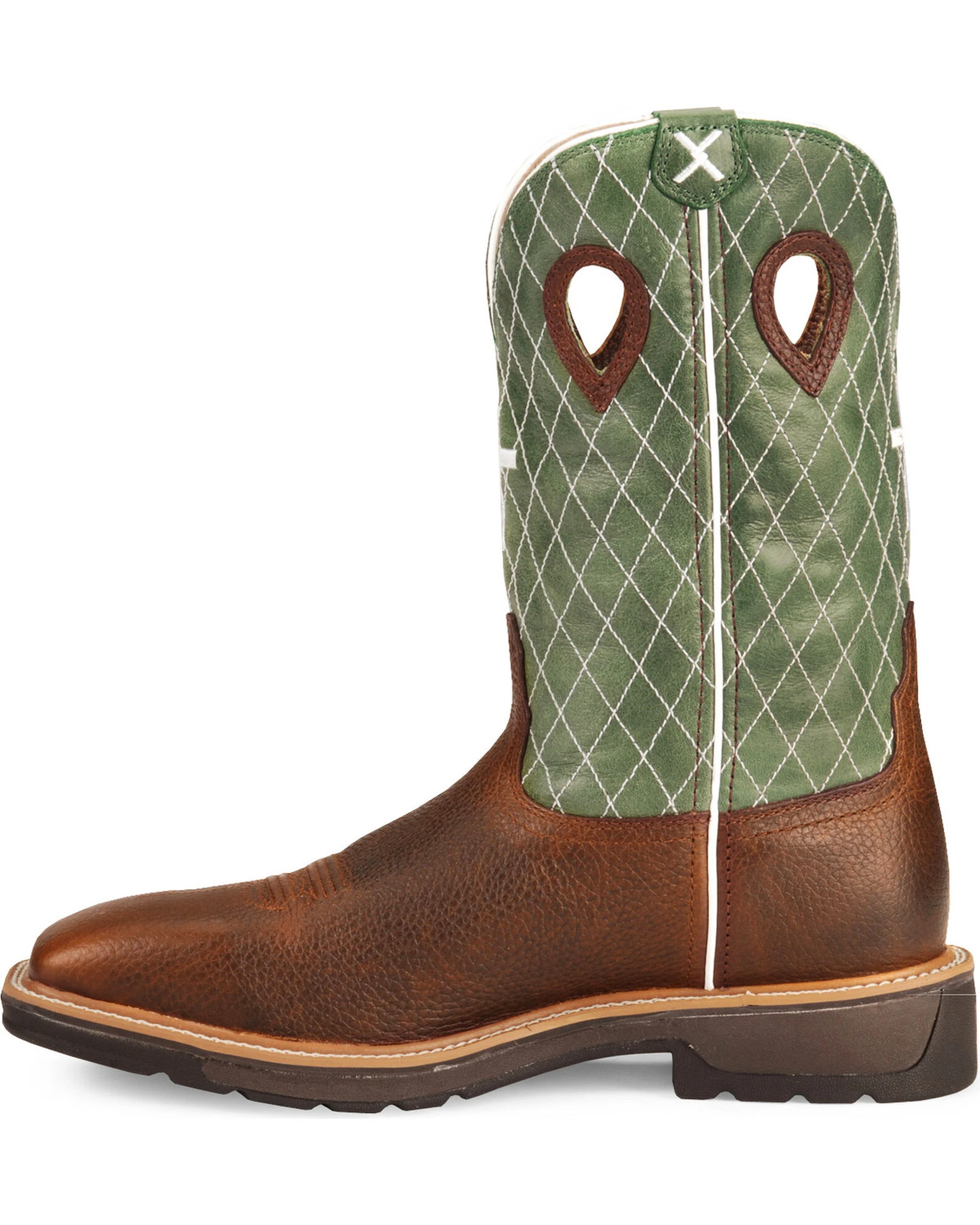 Twisted X Men's Lite Square Toe Work Boots Brown 5 Twisted X Men's Lite Square Toe Work Boots Brown - Image 3