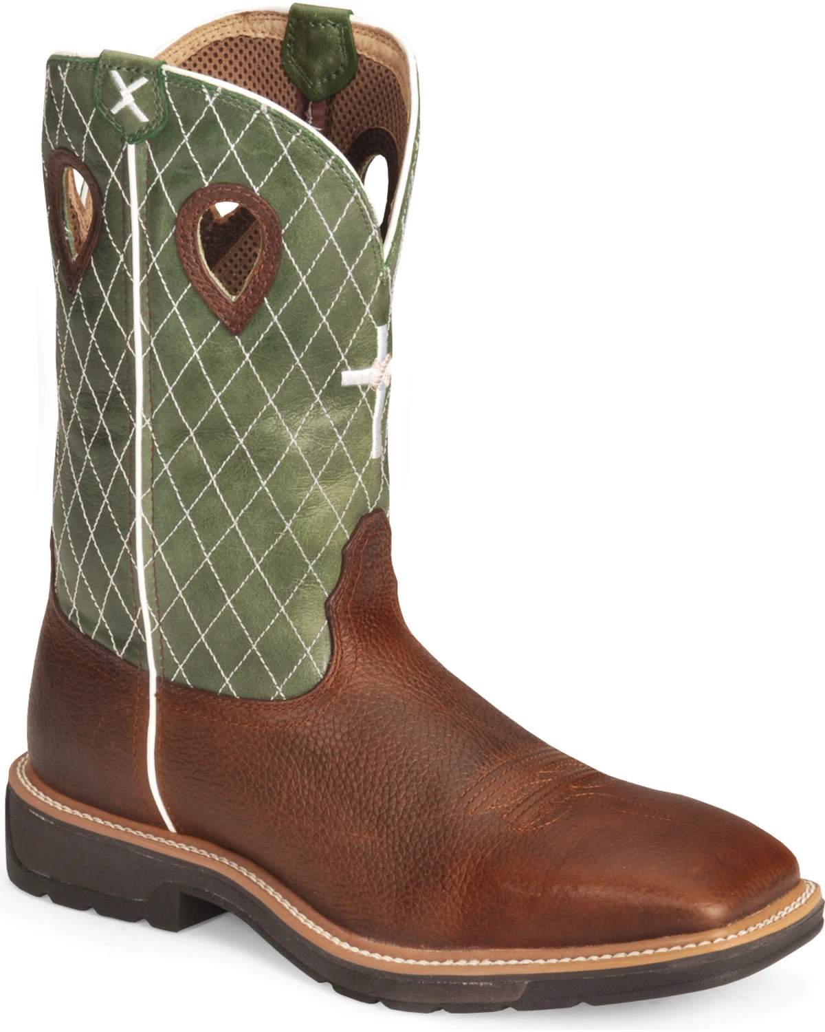 Twisted X Men's Lite Square Toe Work Boots Brown 10 Twisted X Men's Lite Square Toe Work Boots Brown - Image 8