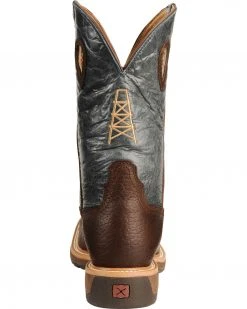 Twisted X Men's Square Steel Toe Lite Weight Work Boots Cognac -Twisted X shop 050C96 38 BK