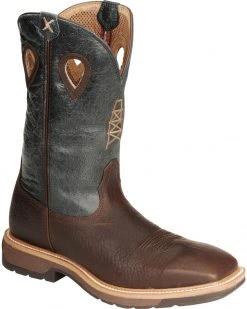 Twisted X Men's Square Steel Toe Lite Weight Work Boots Cognac -Twisted X shop 050C96 38 P1 1
