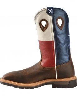 Twisted X Lite Men's Texas Flag Pull-On Work Boots - Soft Toe 11 Twisted X Lite Men's Texas Flag Pull-On Work Boots - Soft Toe -Twisted X shop 050J94 41 LT