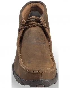 Twisted X Men's Driving Mocs Steel Toe Lace-Up Work Shoes Brown -Twisted X shop 050K11 41 FT