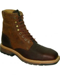 Twisted X Men's Lite Waterproof Work Shoes Oiled Rust -Twisted X shop 050K22 WT P1 1