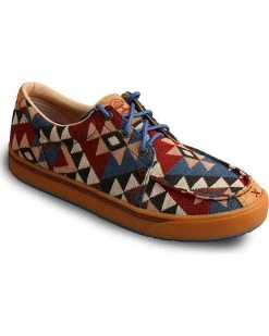 HOOey Lopers By Twisted X Men's Graphic Pattern Canvas Casual Shoes Multi