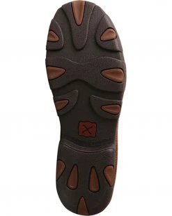 Twisted X Men's Full Quill Ostrich Driving Moc Casual Shoes Brown -Twisted X shop 2000214563 200 BM