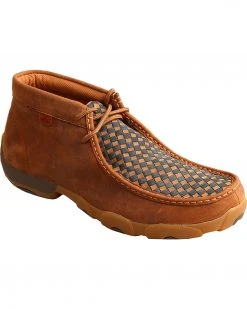 Twisted X Men's Driving Moc Toe Shoes Brown