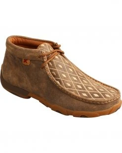Twisted X Women's Diamond Driving Moc Shoes Tan