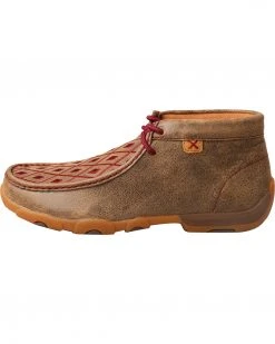Twisted X Women's Mahogany Diamond Driving Mocs - Moc Toe Brown -Twisted X shop 2000222076 200 LT