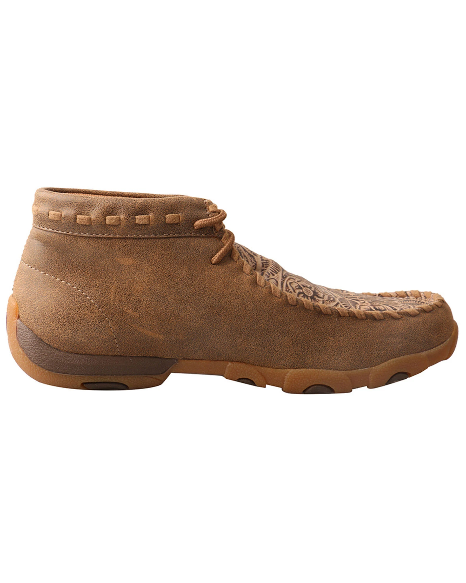 Twisted X Women's Nude Print Driving Shoes - Moc Toe Brown 3 Twisted X Women's Nude Print Driving Shoes - Moc Toe Brown - Image 2