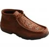 Twisted X Women's Brown Tooled Flowers Driving Moccasins - Moc Toe  -Twisted X shop 2000226799 200 P1