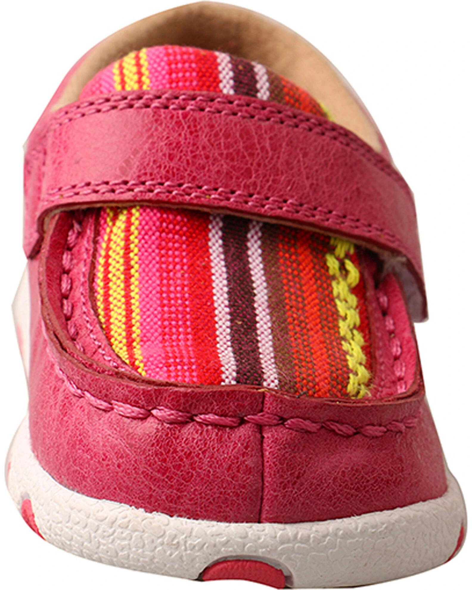Twisted X Infant Girls' Pink Serape Canvas Driving Moc Shoes For Infant-Girls' 6 Twisted X Infant Girls' Pink Serape Canvas Driving Moc Shoes For Infant-Girls' - Image 4