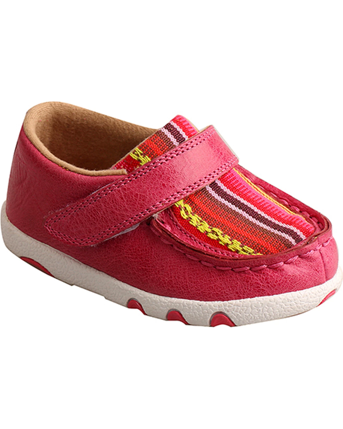 Twisted X Infant Girls' Pink Serape Canvas Driving Moc Shoes For Infant-Girls' 9 Twisted X Infant Girls' Pink Serape Canvas Driving Moc Shoes For Infant-Girls' - Image 7