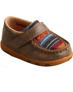 Twisted X Toddler Boys' Serape Canvas Driving Moc Shoes  For Toddler-Boys' Brown -Twisted X shop 2000226956 200 P1 1