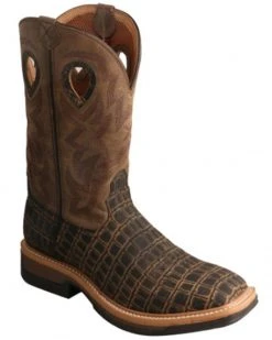 Twisted X Men's Lite Alloy Western Work Boots - Square Toe Black -Twisted X shop 2000228538 900 P1