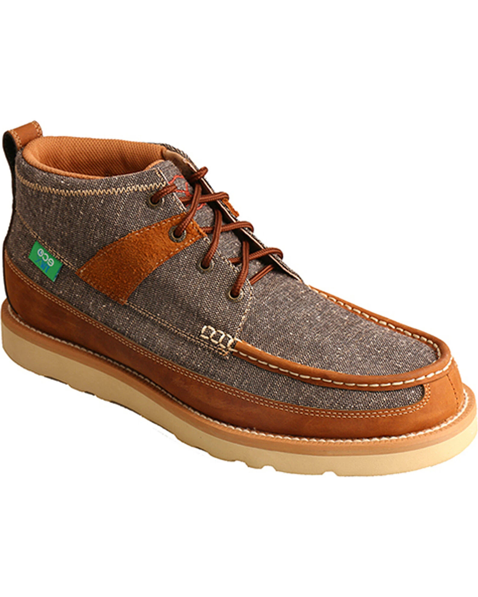 Twisted X Men's ECO TWX Casual Shoes - Moc Toe Brown 3 Twisted X Men's ECO TWX Casual Shoes - Moc Toe Brown