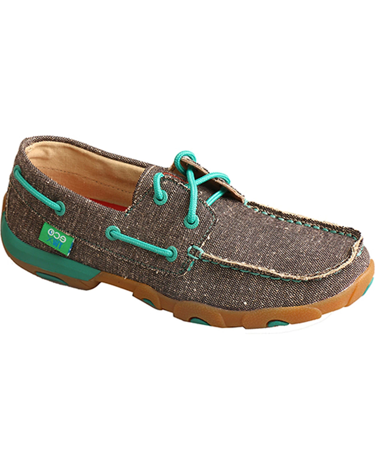 Twisted X Women's ECO Driving Moccasins - Moc Toe Brown 9 Twisted X Women's ECO Driving Moccasins - Moc Toe Brown - Image 7