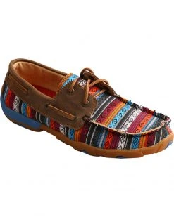 Twisted X Women's Serape Driving Moc Shoes - Round Toe  Multi -Twisted X shop 2000236224 900 P1 1