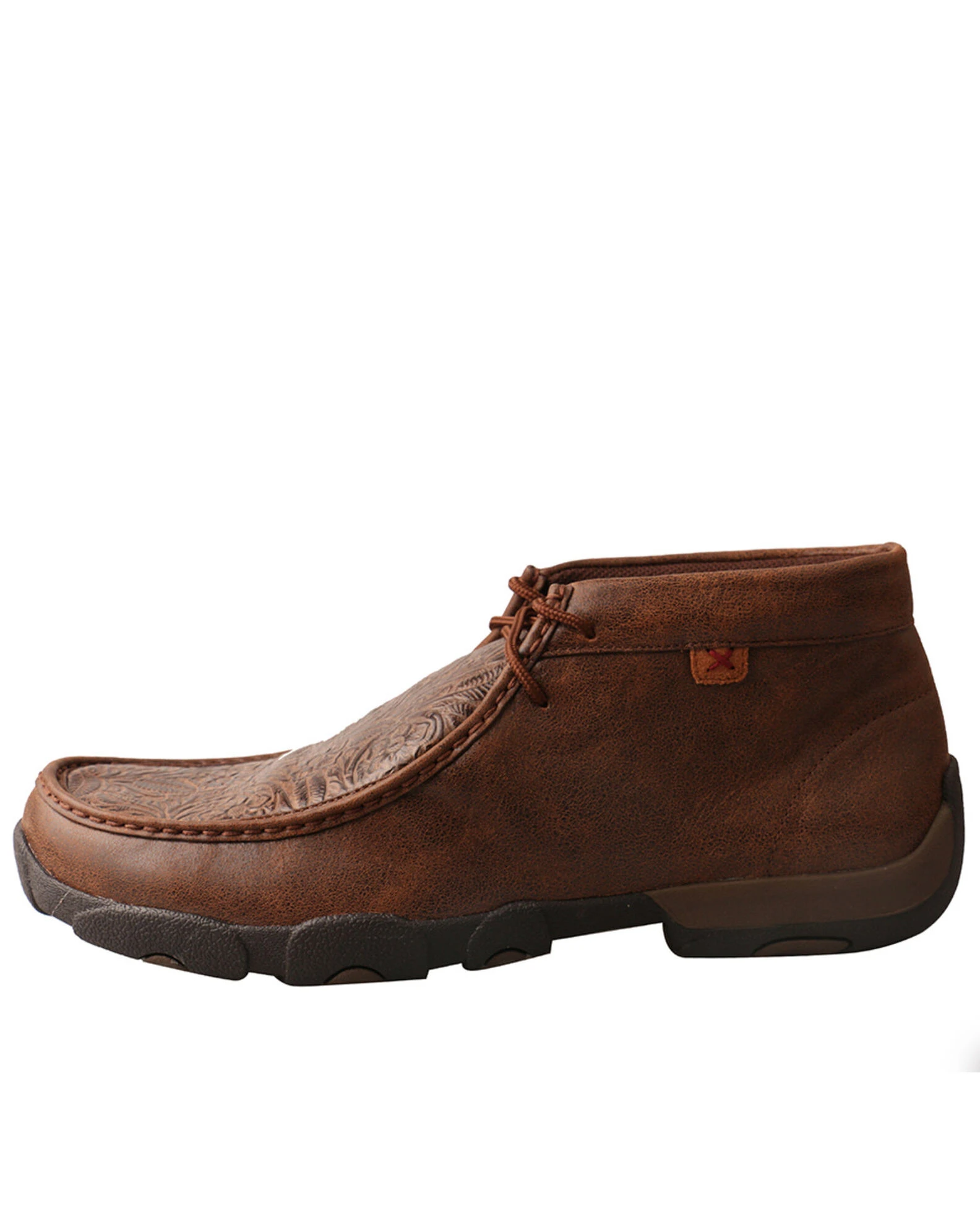 Twisted X Men's Tooled Driving Moc Brown 5 Twisted X Men's Tooled Driving Moc Brown - Image 3
