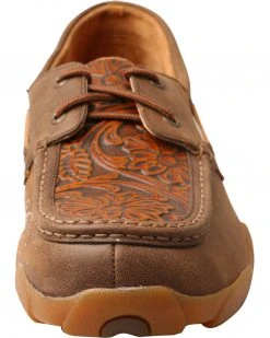 Twisted X Men's Tan Tooled Driving Mocs -Twisted X shop 2000240920 280 FT