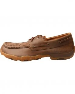 Twisted X Men's Tan Tooled Driving Mocs -Twisted X shop 2000240920 280 LT