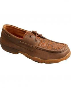 Twisted X Men's Tan Tooled Driving Mocs