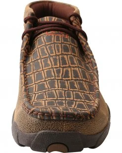 Twisted X Men's Caiman Print Driving Mocs - Moc Toe Brown -Twisted X shop 2000240922 200 FT