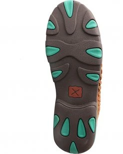 Twisted X Women's Brown Turquoise Driving Mocs - Moc Toe -Twisted X shop 2000244572 200 BM