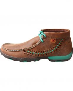 Twisted X Women's Brown Turquoise Driving Mocs - Moc Toe -Twisted X shop 2000244572 200 LT