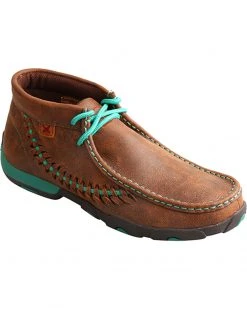 Twisted X Women's Brown Turquoise Driving Mocs - Moc Toe -Twisted X shop 2000244572 200 P1 1