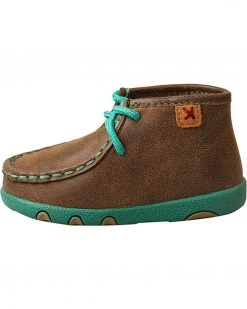 Twisted X Infant Turquoise Bomber Driving Mocs For Infant-Boys' Brown -Twisted X shop 2000244584 200 LT