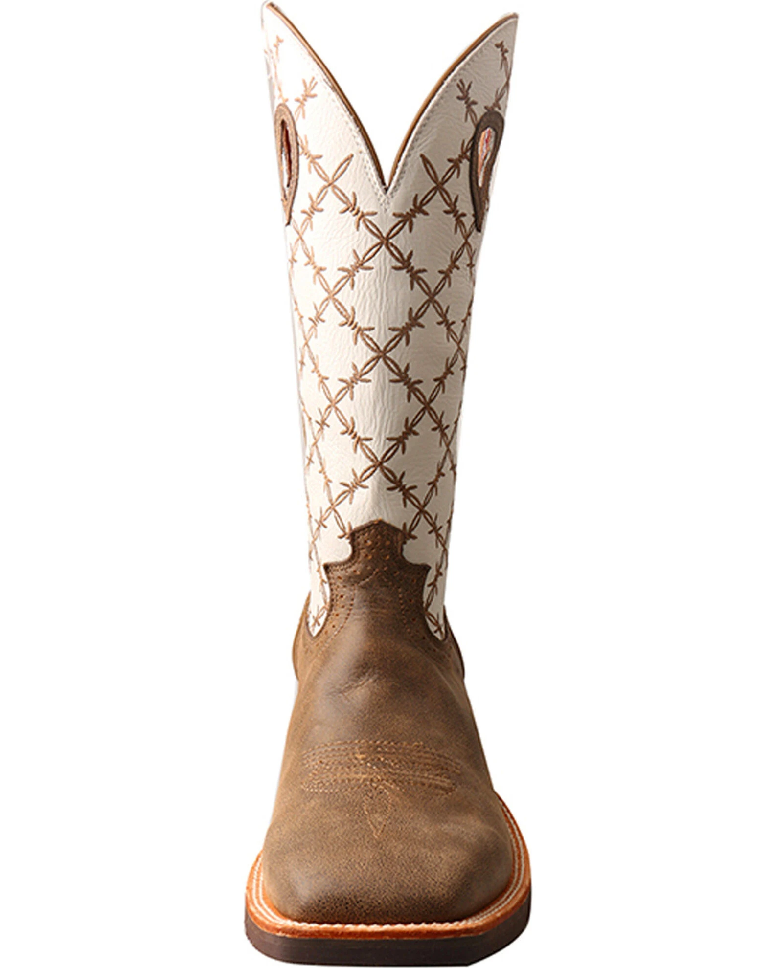 Twisted X Men's 14" Ruff Stock Boots - Square Toe Brown 6 Twisted X Men's 14" Ruff Stock Boots - Square Toe Brown - Image 4