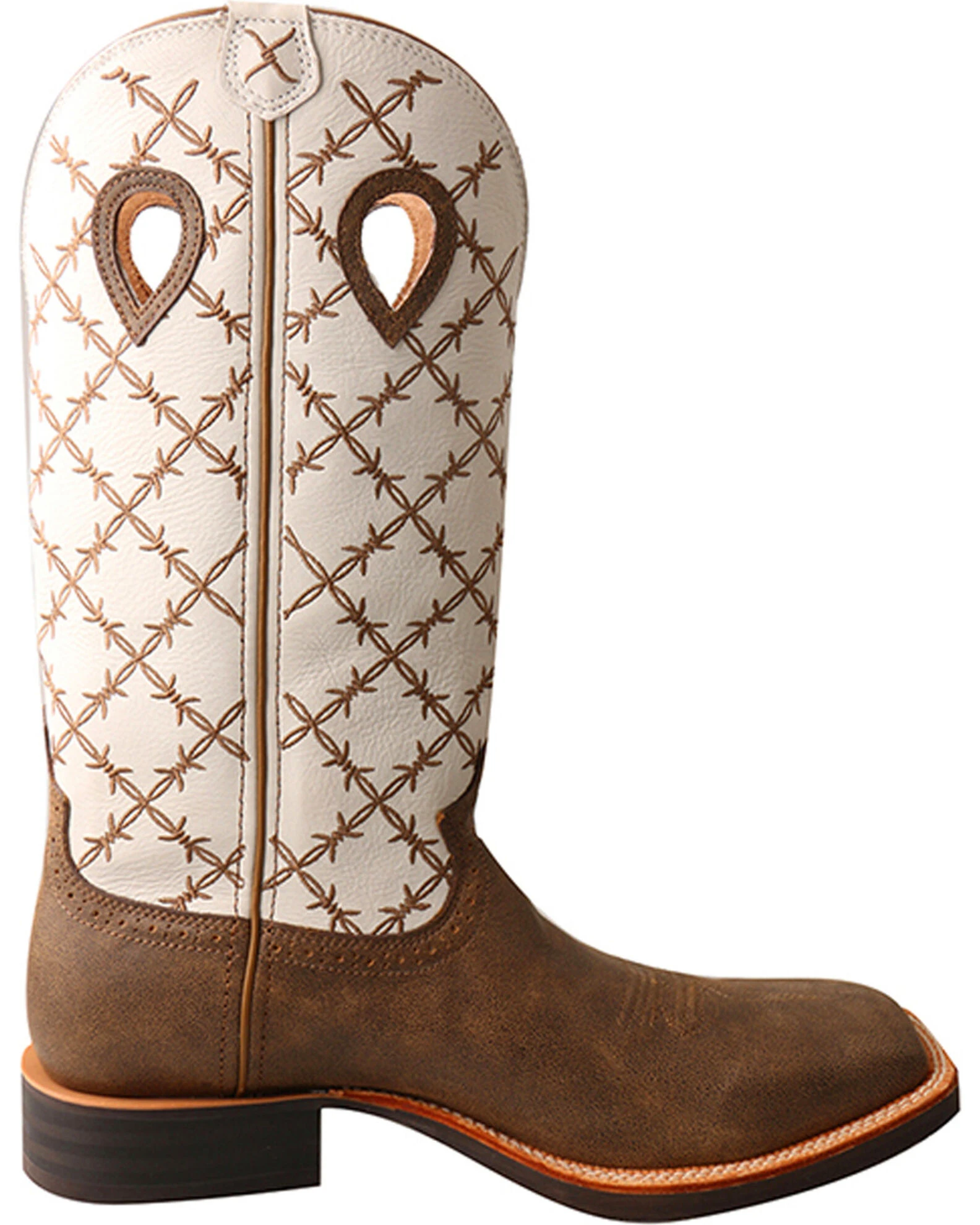 Twisted X Men's 14" Ruff Stock Boots - Square Toe Brown 4 Twisted X Men's 14" Ruff Stock Boots - Square Toe Brown - Image 2