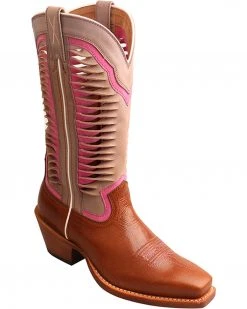 Twisted X Women's 12" Ruff Stock Vented Shaft Cowgirl Boots - Square Toe