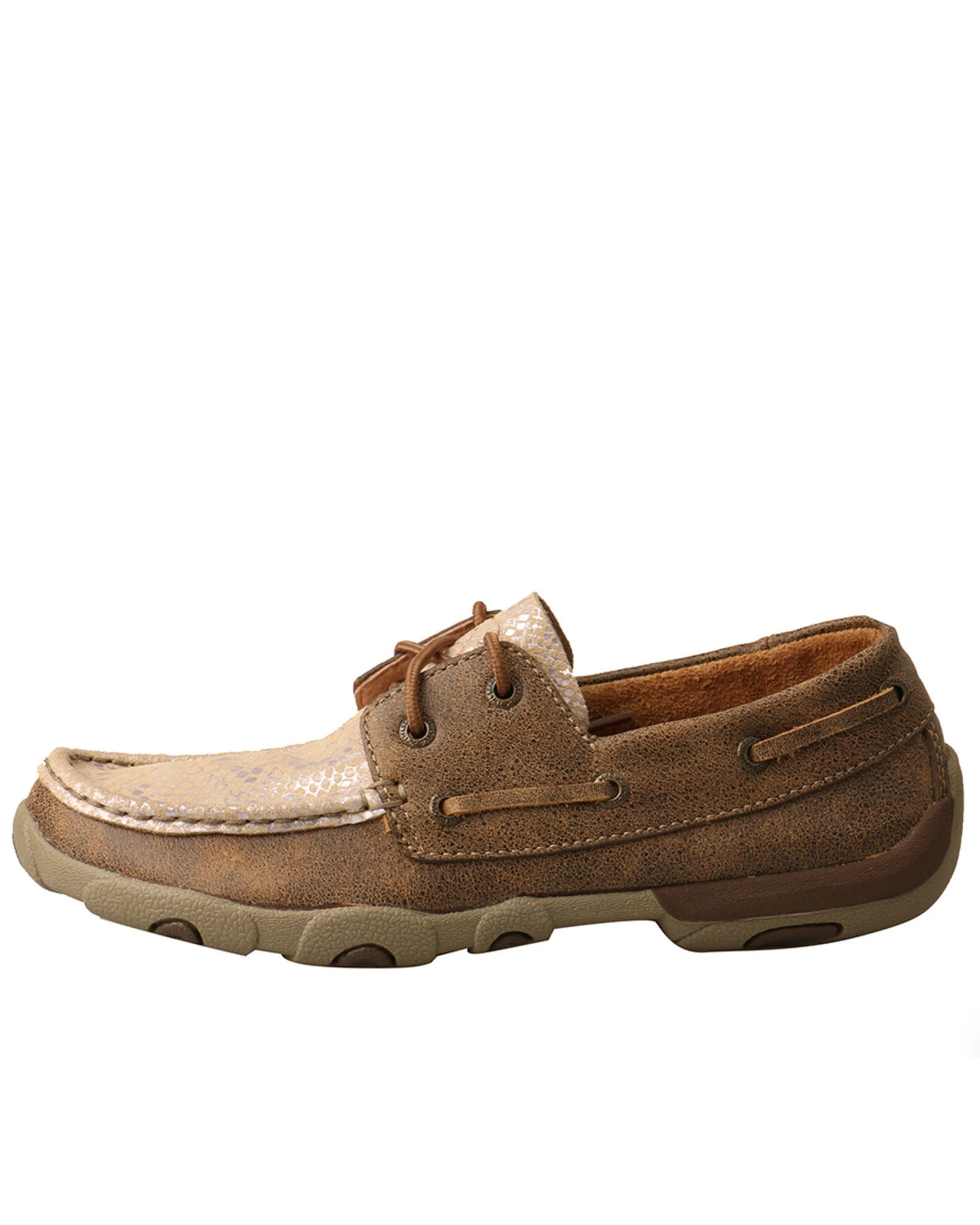 Twisted X Women's Boat Driving Mocs Tan 5 Twisted X Women's Boat Driving Mocs Tan - Image 3