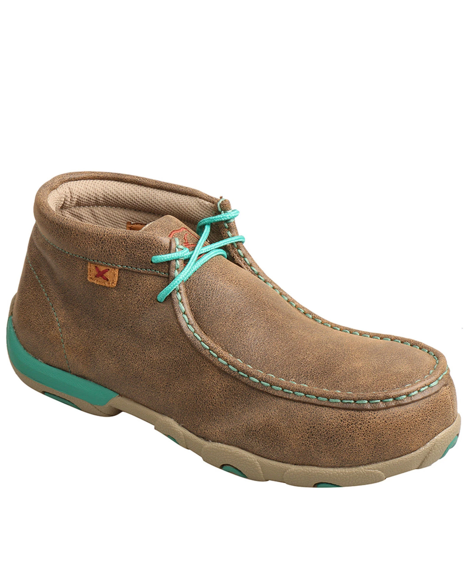 Twisted X Women's Chukka Driving Shoes - Alloy Toe Brown 3 Twisted X Women's Chukka Driving Shoes - Alloy Toe Brown
