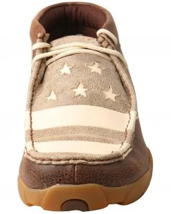 Twisted X Men's Patriotic Driving Moccasin Shoes - Moc Toe Brown -Twisted X shop 2000274198 200 P5
