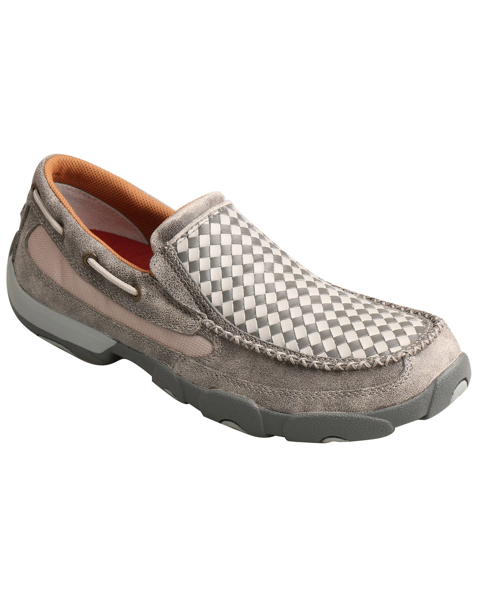 Twisted X Men's Woven Driving Moccasin Shoes - Moc Toe Grey 3 Twisted X Men's Woven Driving Moccasin Shoes - Moc Toe Grey