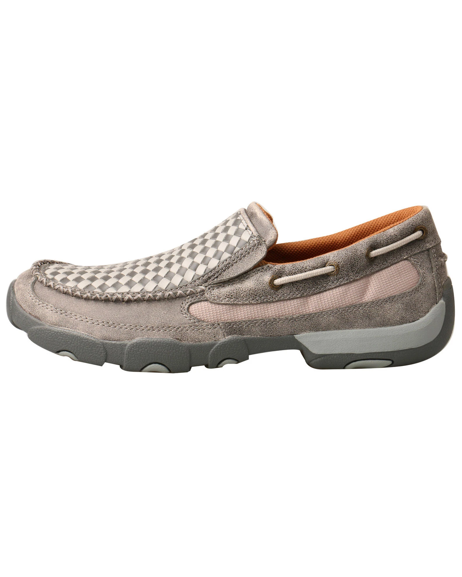 Twisted X Men's Woven Driving Moccasin Shoes - Moc Toe Grey 4 Twisted X Men's Woven Driving Moccasin Shoes - Moc Toe Grey - Image 2