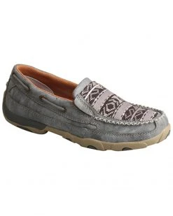 Twisted X Women's Slip-On Driving Moccasin Shoes - Moc Toe Grey -Twisted X shop 2000274245 020 P1 1
