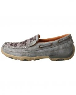 Twisted X Women's Slip-On Driving Moccasin Shoes - Moc Toe Grey -Twisted X shop 2000274245 020 P2